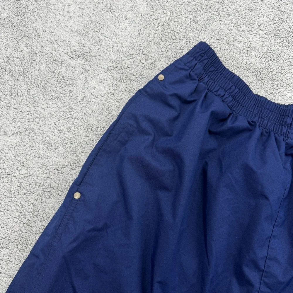 Vintage Adidas Tear Away Pants Mens 2XLT XXLT Blue Baggy Basketball Y2K Warm Up